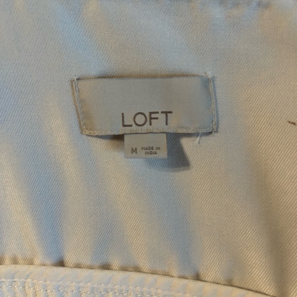 LOFT Cream Utility Jacket with Drawstring - Picture 4 of 6